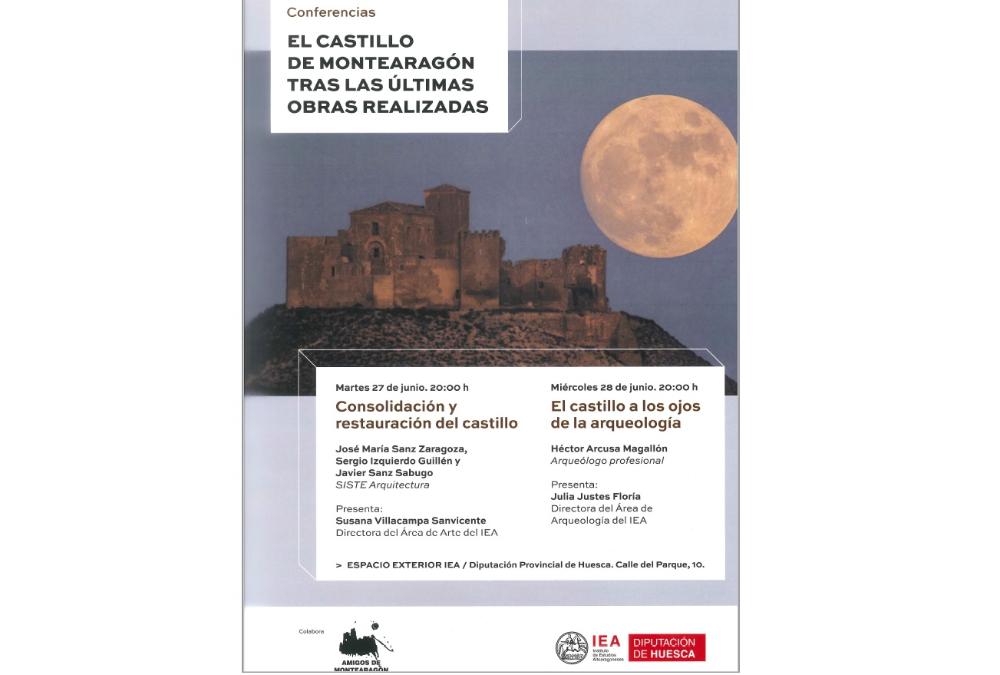 Imagen: Cartel conferencias Castillo de Montearagón
