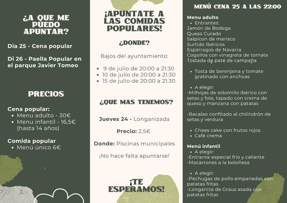 Imagen Comidas populares de las Fiestas de Quicena 2025 en honor a Santiago