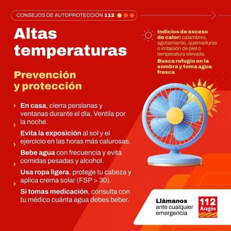 Imagen Alerta naranja por temperaturas máximas en Aragón