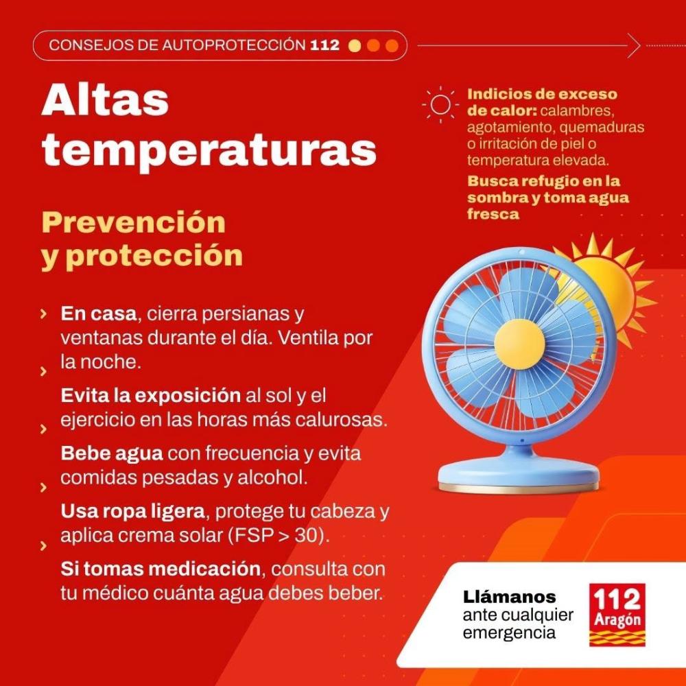 Imagen Alerta naranja por temperaturas máximas en Aragón