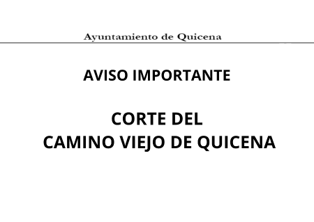 Imagen Corte del Camino Viejo de Quicena